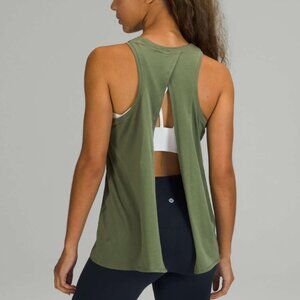 Lululemon All Tied Up Tank Top Green Twill 10